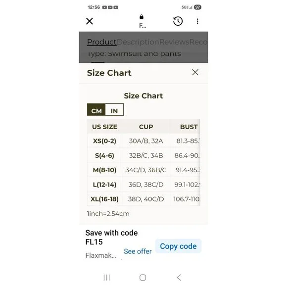 Flaxmaker Majolica Ruffle Print One-Piece Swimsuit & Pants Set Underwire Medium - Picture 4 of 10